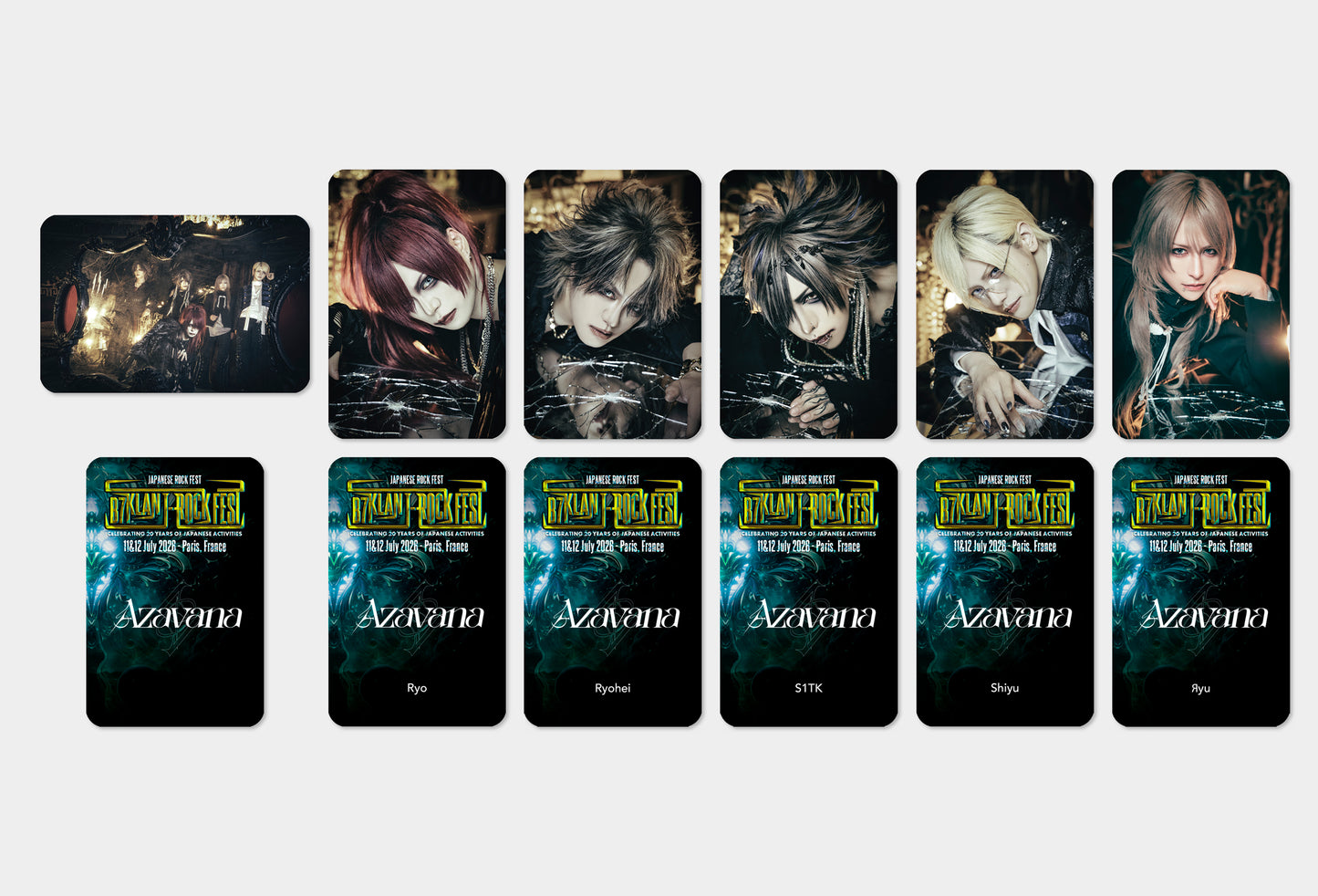 Azavana - Cards Set (B7KLAN J-ROCK FEST Edition)