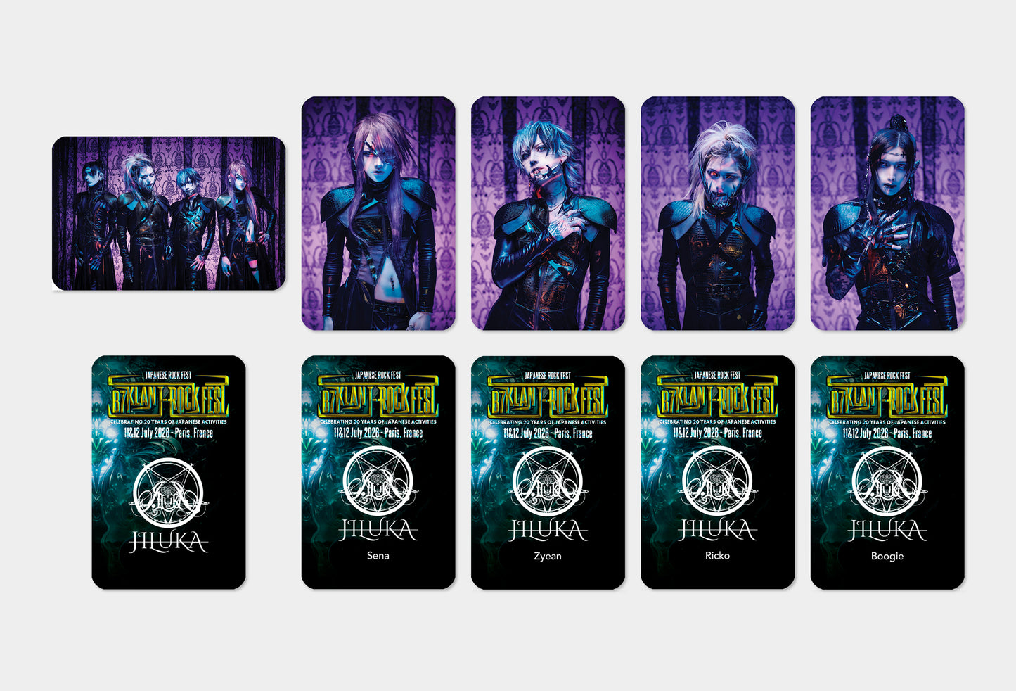 JILUKA - Cards Set (B7KLAN J-ROCK FEST Edition)