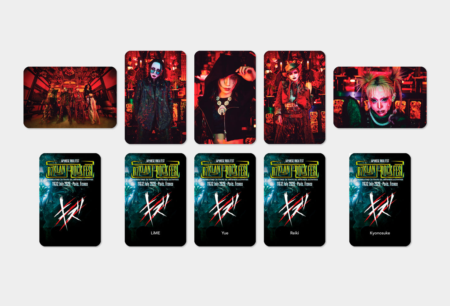 kizu - Cards Set (B7KLAN J-ROCK FEST Edition)