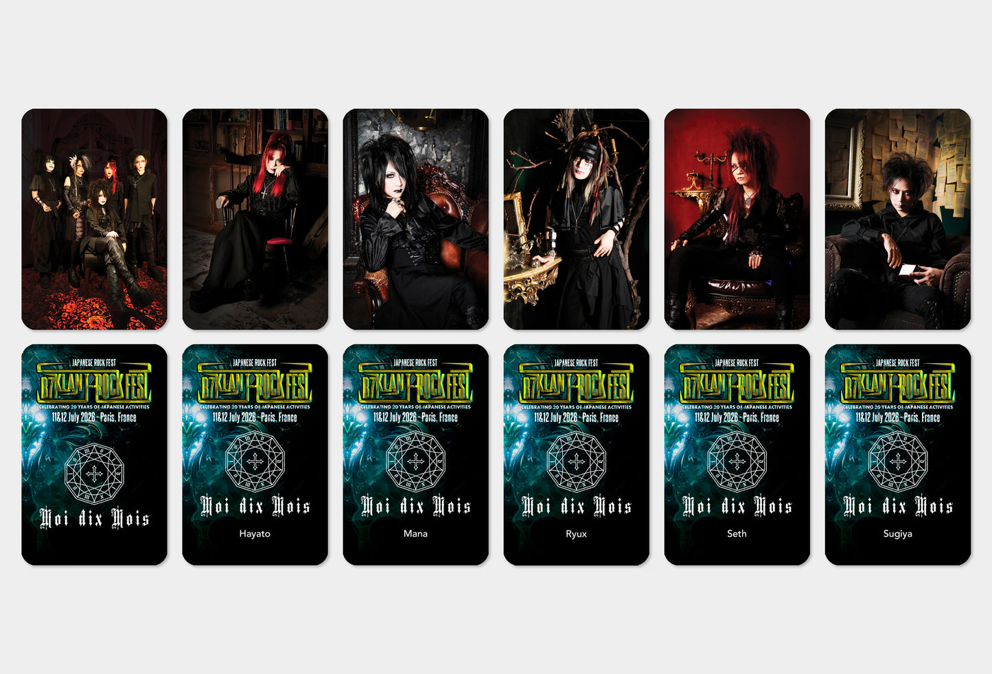 Moi Dix Mois - Cards Set (B7KLAN J-ROCK FEST Edition)