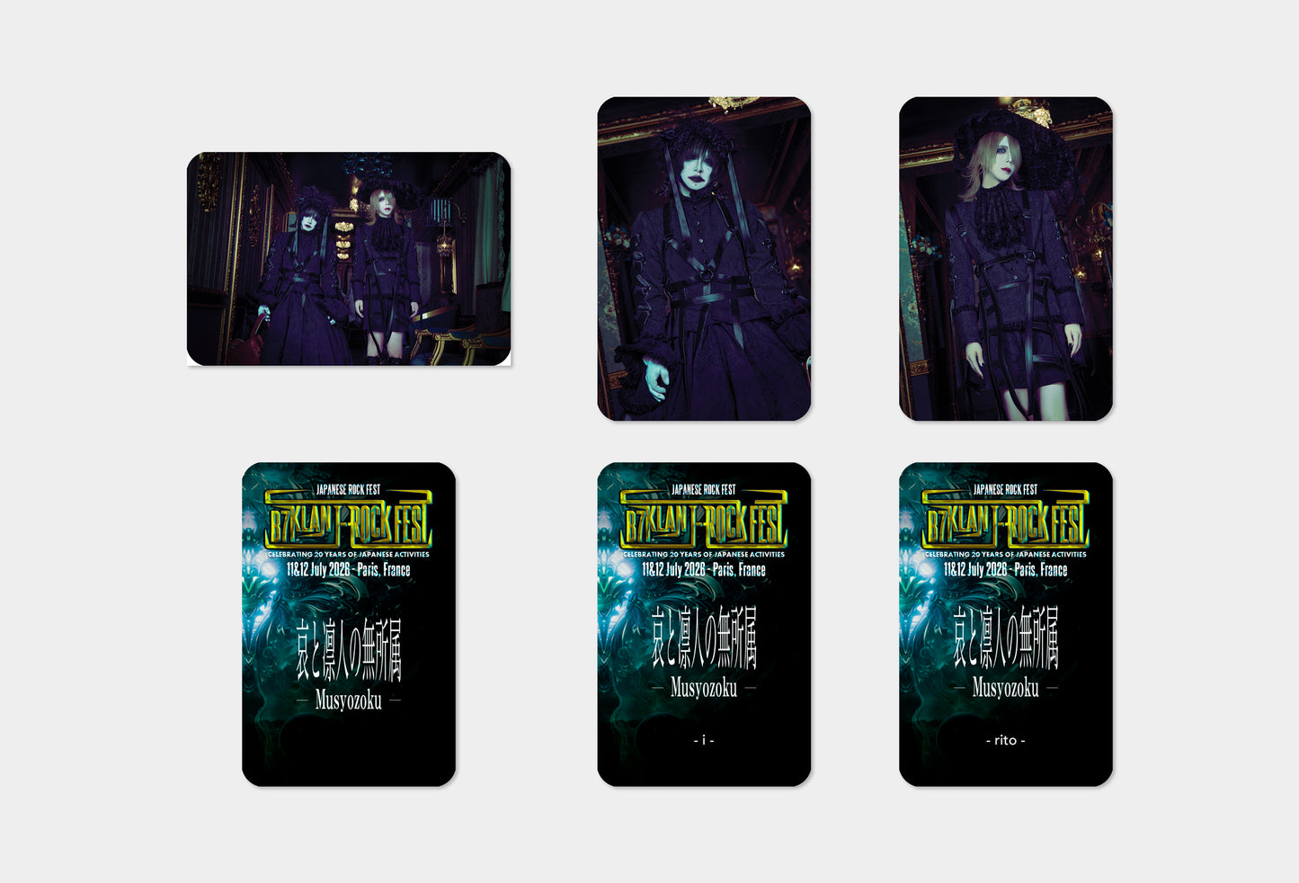 Musyozoku - Cards Set (B7KLAN J-ROCK FEST Edition)
