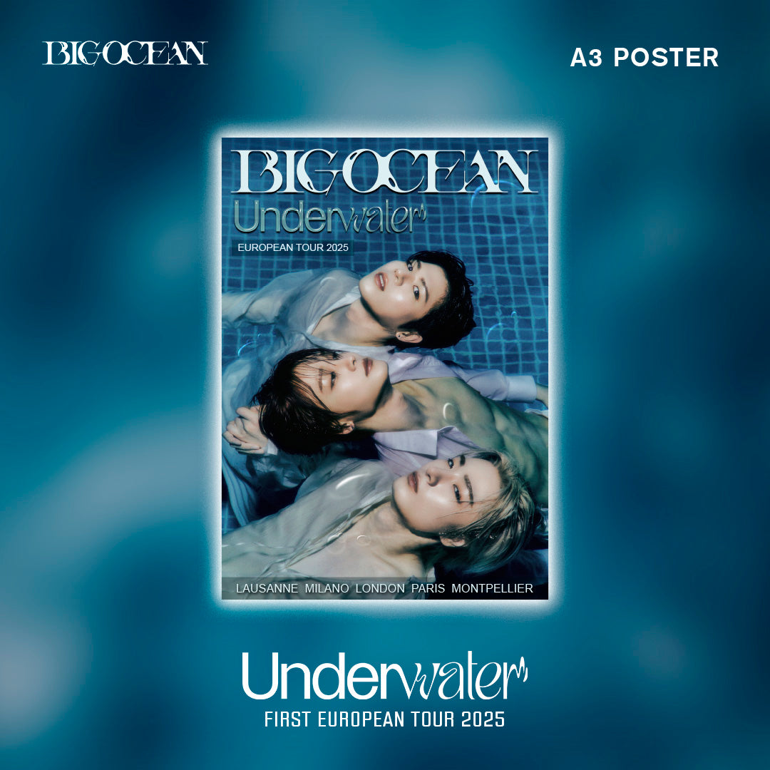 A3 POSTER - BIG OCEAN {Underwater} TOUR IN EUROPE 2025
