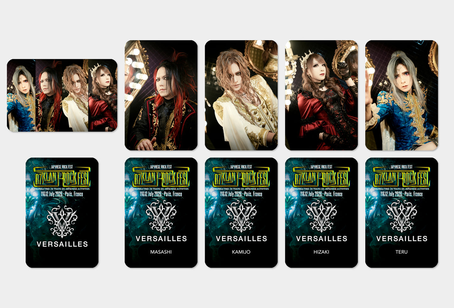 Versailles - Cards Set (B7KLAN J-ROCK FEST Edition)