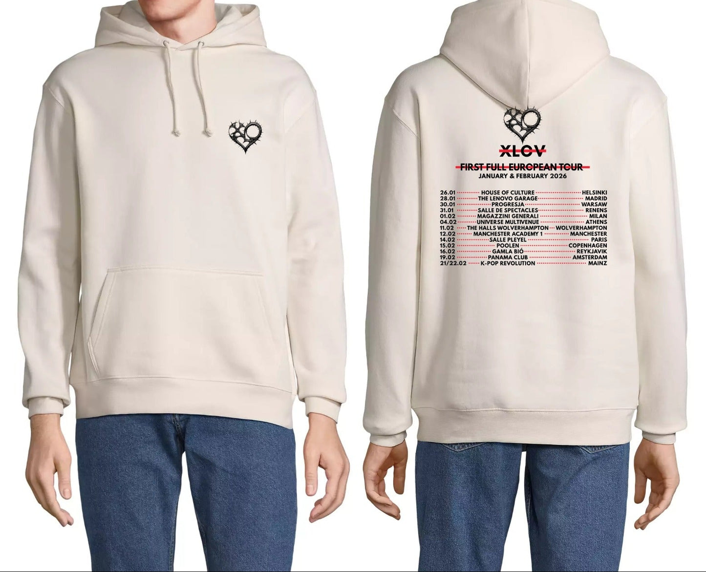 XLOV - EUROPE TOUR 2026 - HOODIE