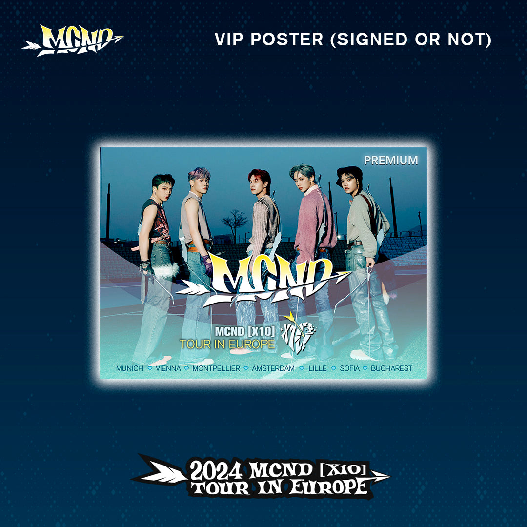 SIGNED POSTER Premium - MCND [X10] TOUR IN EUROPE 2024